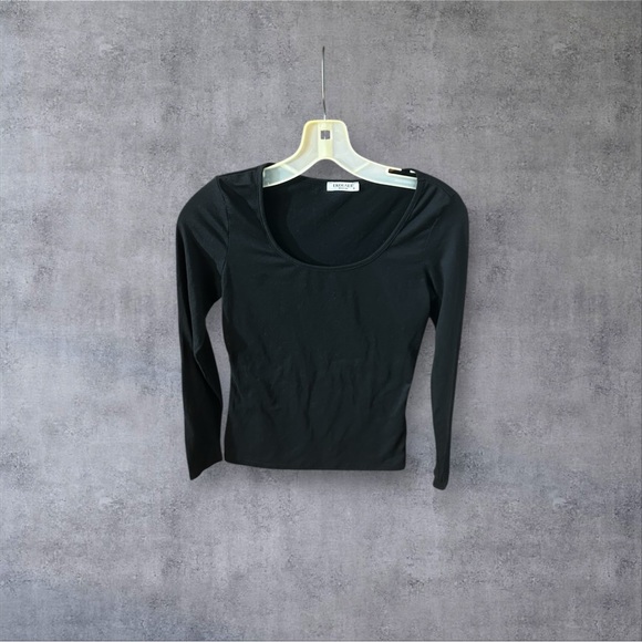 EKOUAER black casual top Sz XS - Picture 1 of 4